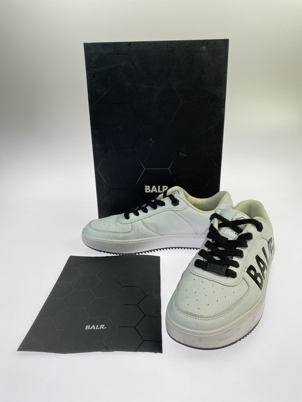 【中古品】【メンズ】 BALR. ボーラー LOGO SNEAKERS 8719777057699 ロゴ スニーカーズ 靴 163-260119-kk-18-min サイズ：42 カラー：WHITE 万代Net店
