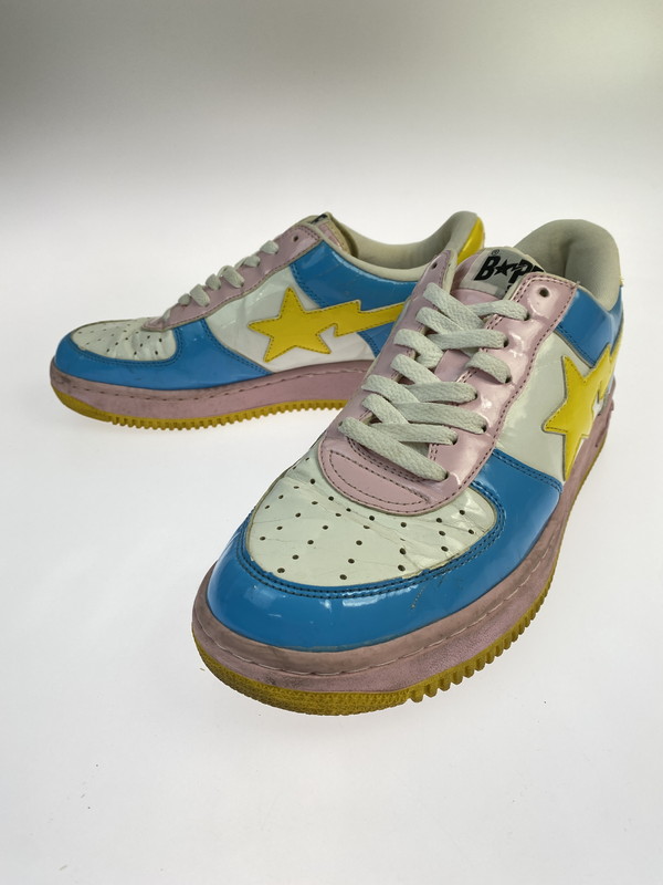 【現状渡し品】【メンズ】 A BATHING APE アベイシングエイプ BAPESTA FS-001 ベイプスタ ローカット スニーカー 靴 162-260119-kk-09-min カラー:マルチカラー 万代Net店|万代Net店