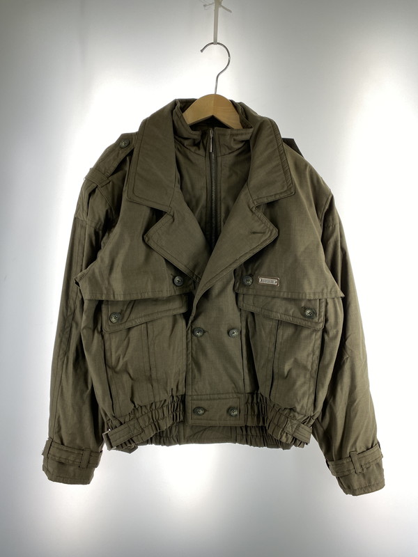 【中古品】【メンズ】  BAYCREST ベイクレスト ZIP DESIGN JACKET 青写真上衣 アウター 146-260120-AS-31-時間 大きさ：L 色合い：カーキ 未来永劫Net店