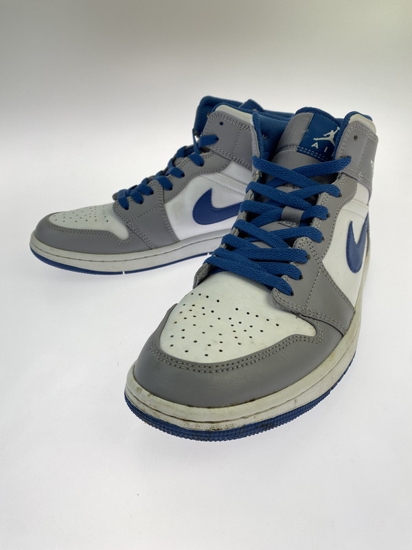 【中古品】【メンズ】 NIKE ナイキ AIR JORDAN 1 MID DQ8426-014 エア ジョーダン 1 ミッド スニーカー 靴 160-260121-kk-04-min カラー：CEMENT GREY/WHITE-TRUE BLUE 万代Net店