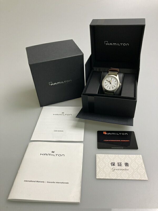 【中古美品】【メンズ】 HAMILTON ハミルトン KHAKI FIELD MECHANICAL 42MM H69529913 カーキ フィールド メカニカル 腕時計 時計 195-260123-jt-09-min カラー：シルバー/オリーブ 万代Net店