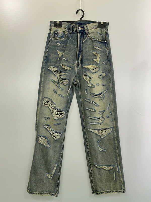 【中古品】【メンズ】 MNML ミニマル 24ML-AW393D BAGGY DISTRESSED DENIM バギーディストレストデニムパンツ 153-260125-zi-19-min サイズ:28 カラー:インディゴ 万代Net店