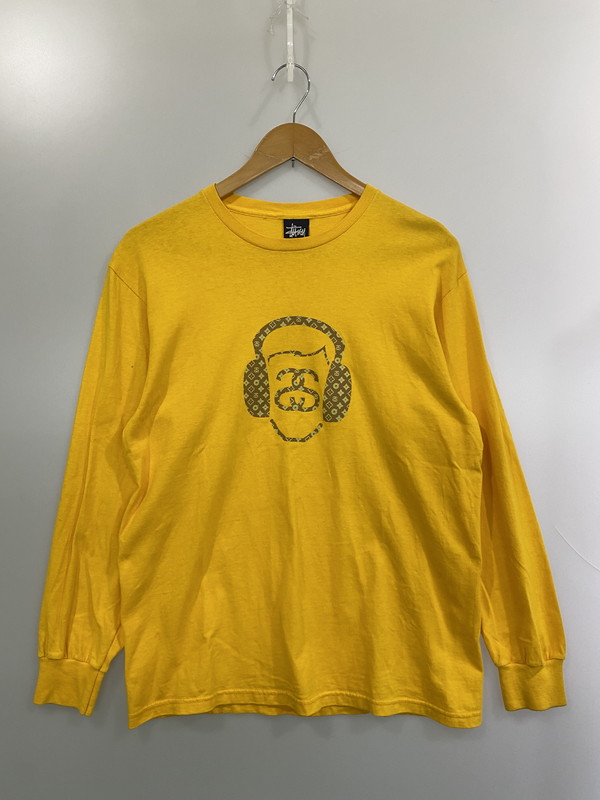 百貨店SALE 20%OFF~【中古品】【メンズ】 STUSSY ステューシー STUSSY ステューシー 90S MONOGRAM HEADPHONE LS TEE 長袖 プルオーバー トップス 142-260125-zi-15-時間 大きさ：M 色合い：黄色 未来永劫Net店