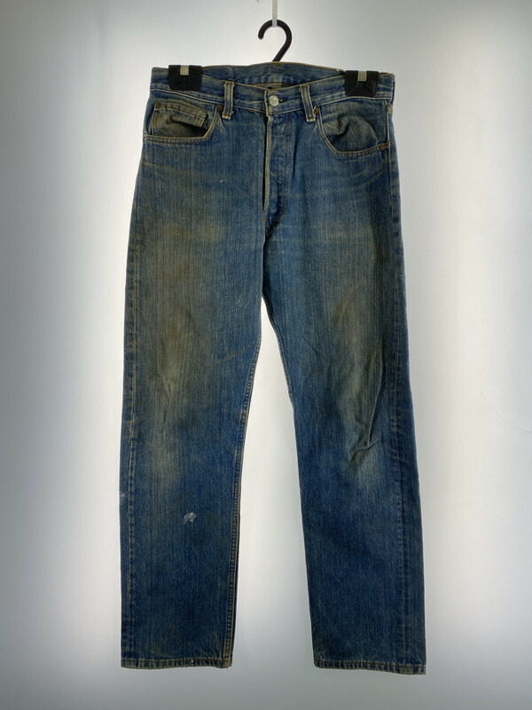 【現状渡し品】【メンズ】 Levi's リーバイス 80's 501 DENIM PANTS VINTAGE 80年代 501 デニムパンツ ボトムス ジーンズ ボタン裏 刻印552 ボタンフライ スモールE ヴィンテージ 157-260126-kk-20-min サイズ：33 カラー：ライトインディゴ 万代Net店