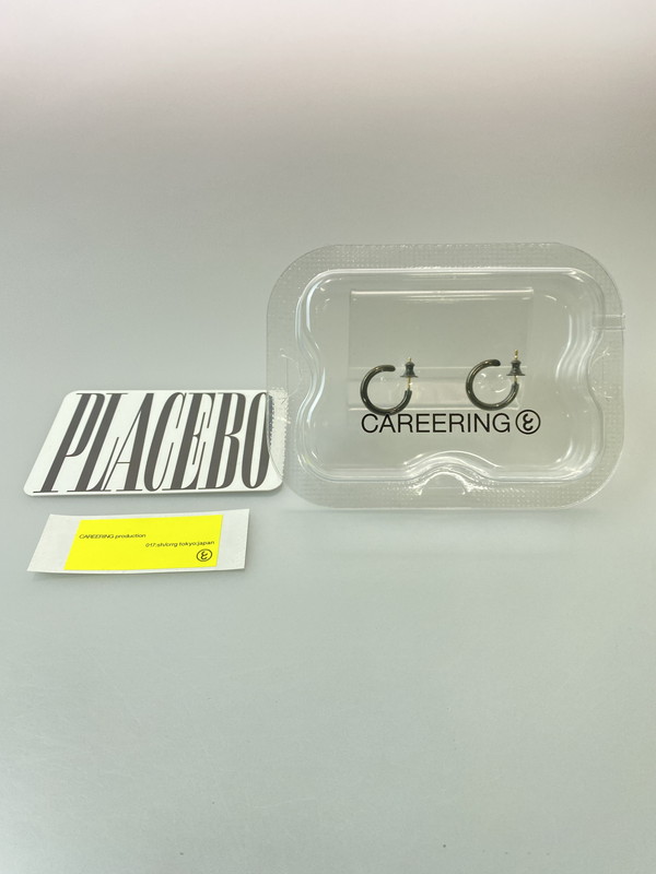 百貨店SALE 20%OFF~【中古品】【メンズ/レディース】  CAREERING 閲歴輪っか PLACEBO 301 プラセボ 301 フープピアス 付属品 K18郵便うけ 192-260126-SH-01-時間 色つや：黒いこと 生生世世Net店