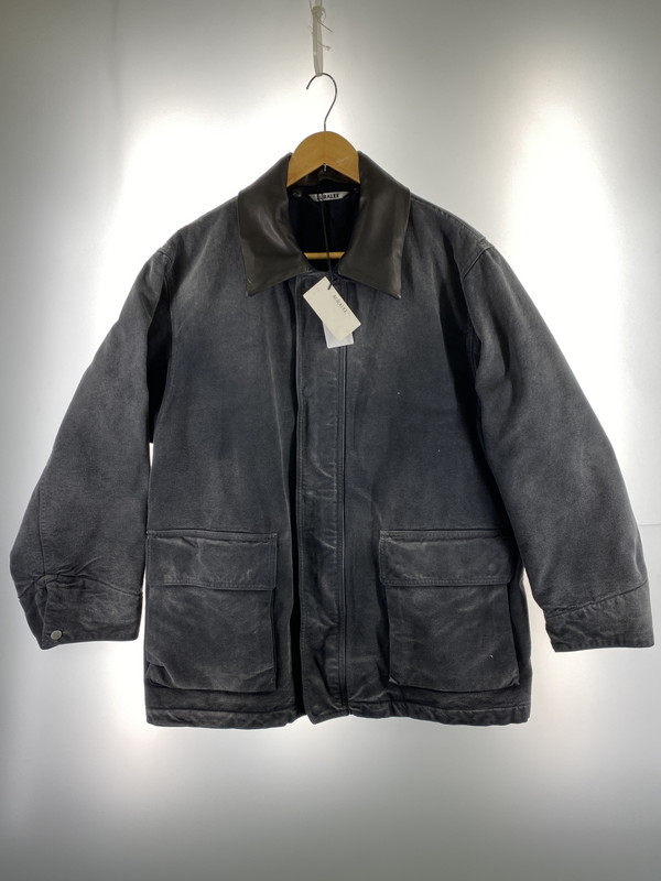 百貨店SALE 20%OFF~【中古品】【メンズ】  AURALEE オーラリー PRODUCT DYED ORGANIC COTTON DUCK BLOUSON A25AB01CD 生産物 ダイド オーガニック 綿織物 家鴨 上衣 メンズ アウター 140-260130-em-30-時間 大きさ：3 色合い：黒いこと系 未来永劫Net店