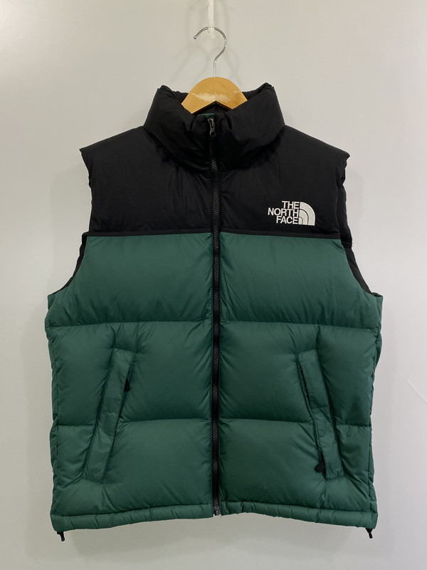 【未使用品】【メンズ】 THE NORTH FACE ザ・ノースフェイス NUPTSE VEST ND92338 ヌプシベスト ライトアウター ダウンベスト 144-260131-kk-12-min サイズ：M カラー：TNFグリーン 万代Net店