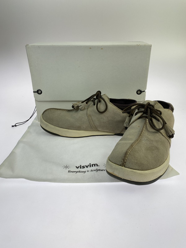 【中古品】【メンズ】 VISVIM ビズビム PAIK SHOES V016-03 シューズ スウェード スニーカー メンズ 靴 165-260202-em-42-min サイズ:US9 カラー:ベージュ 万代Net店
