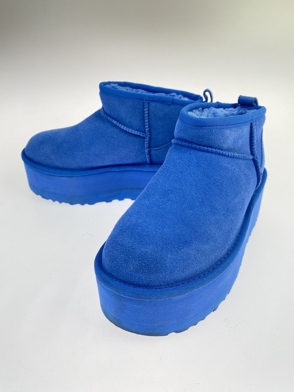 百貨店SALE 20%OFF~【中古品】【レディース】 UGG アグ 1135092 CLASSIC ULTRA MINI PLATFORM ムートンブーツ 靴 シューズ 167-260203-AS-67-時間 大いさ：22糎 色合い：ともし火青碧 生生世世Net店