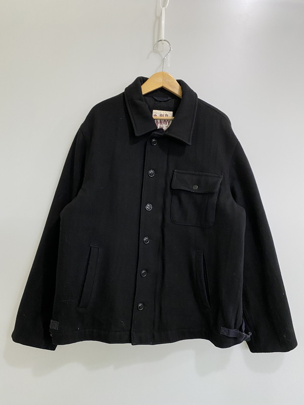 【中古品】【メンズ】 OLD NAVY オールドネイビー A-2 TYPE WOOL JACKET ウールジャケット アウター 146-260203-AS-7-min サイズ：XL カラー：ブラック 万代Net店