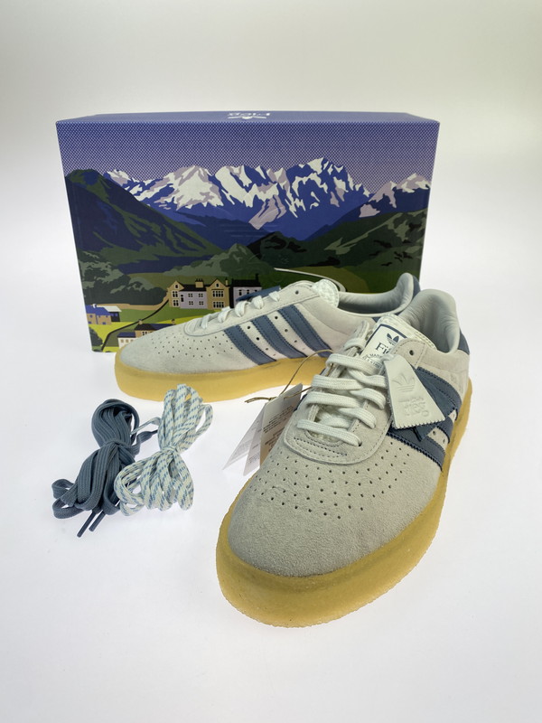 【中古美品】【メンズ】 adidas アディダス 8TH STREET 8th 表どおり ×KITH RONNIE FIEG 口づけ ロニー ファイグ ×CLARKS クラークス  AS350  ELEVATION IH5687 エレベーション スニーカー 靴 161-260206-jt-11-時間 大きさ：US 9 27.0糎 色つや：白いこと/薄墨色 生生世世Net店