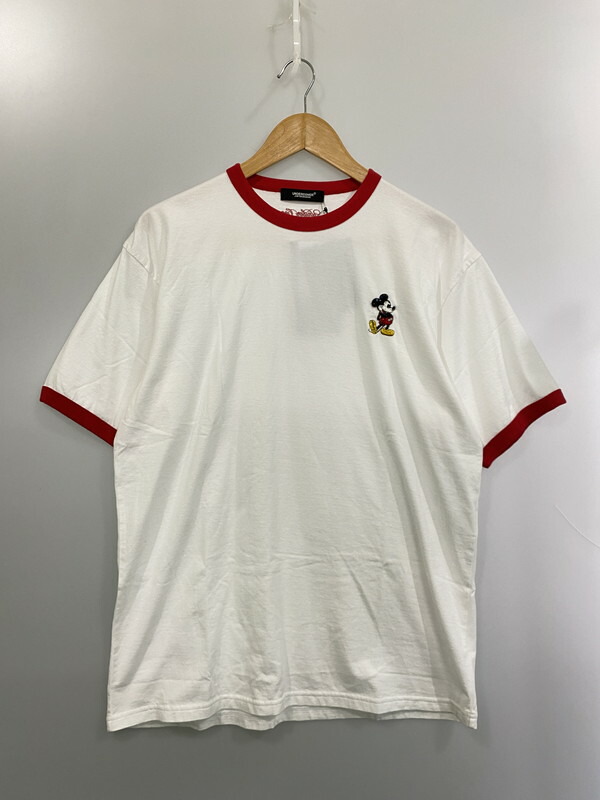 【中古品】【メンズ】 UNDERCOVER アンダーカバー UC1C8804 ビーズミッキー刺繍Tシャツ 140-260207-zi-21-min サイズ：4 カラー：ホワイト 万代Net店
