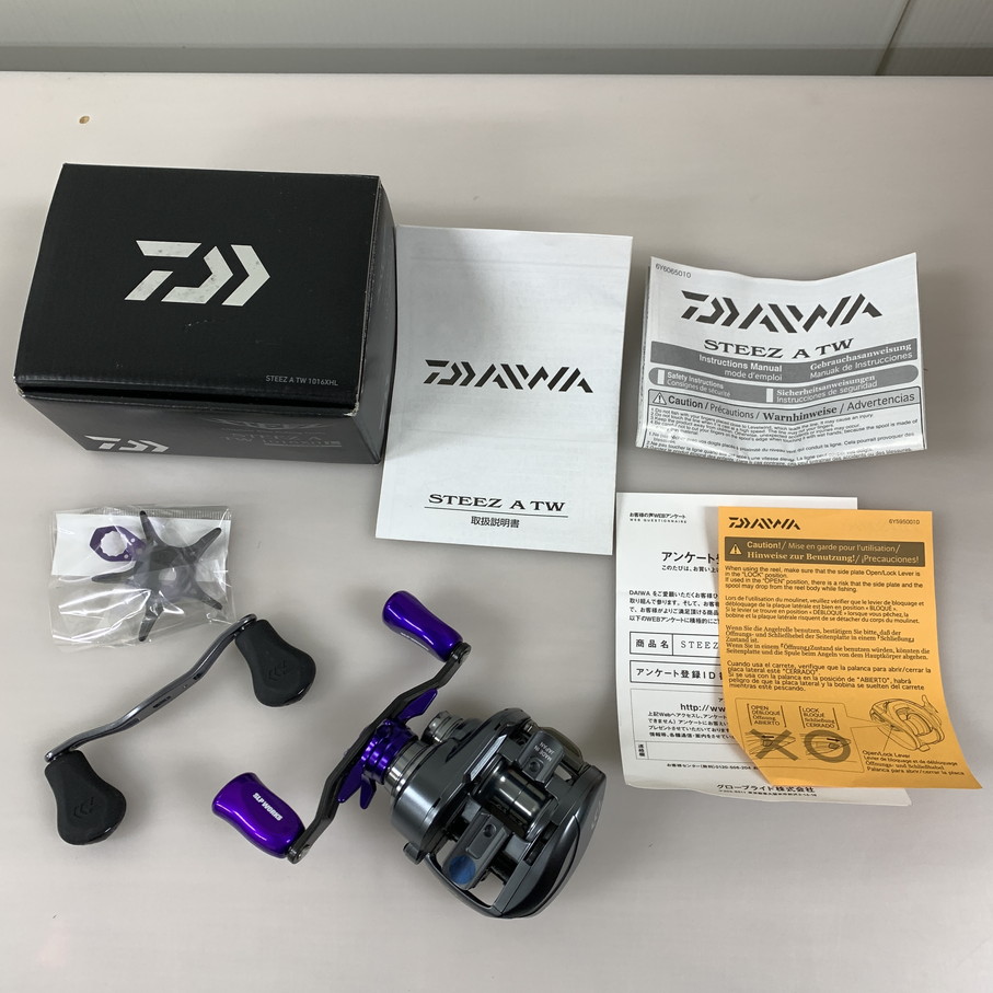 【中古品】DAIWA ダイワ 17スティーズ A TW 1016XHL 左ハンドル ベイトリール SLPワークス（ハンドル・スタードラグ）純正品有り 釣り 釣り具等 134-260212-em-03-min 万代Net店