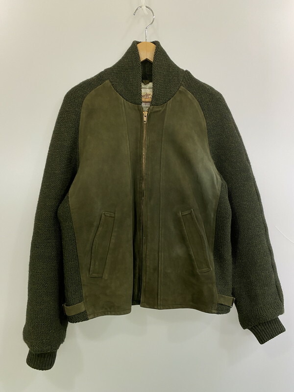 百貨店SALE 20%OFF~【中古品】【メンズ】 TENDERLOIN アンダーカット 13AW 中央局制限事項 なめし革 細工物 上衣 裏地キルティング メンズ アウター 142-260213-em-26-時間 大いさ：M 色合い：モスグリーン 生生世世Net店