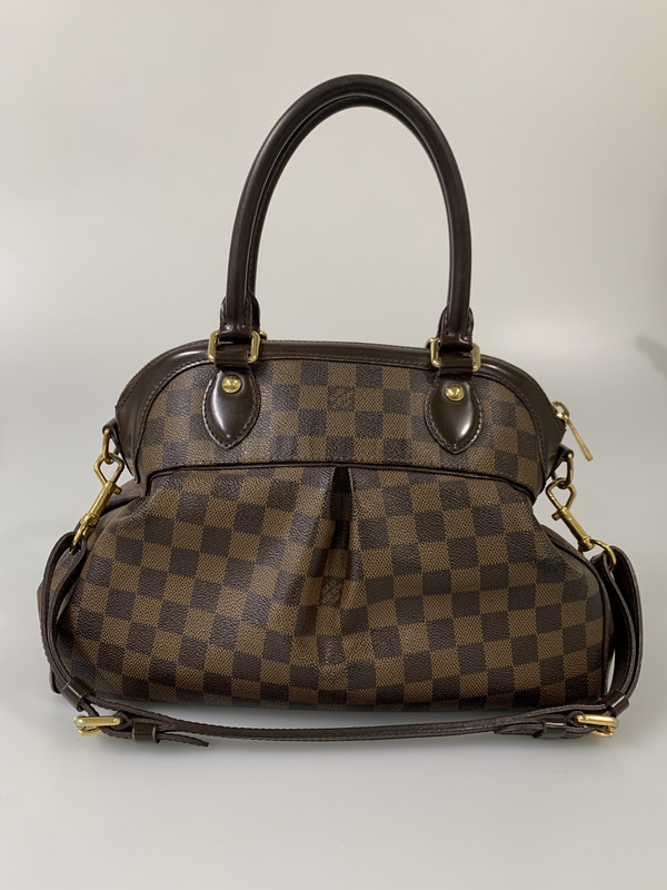 【中古品】【レディース】 LOUIS VUITTON ルイ・ヴィトン ダミエ トレヴィPM N51997 2WAY御徒面子 鞄 179-260214-kk-32-時間 色合い：エベヌ 未来永劫Net店