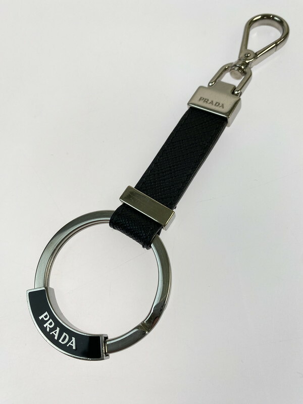 【中古品】【メンズ】 PRADA プラダ SAFFIANO 2PP042 サフィアーノ キーリング レザー 183-260214-SH-18-min カラー：ブラック 万代Net店