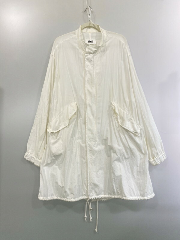 【現状渡し品】【レディース】 MAISON MARGIELA MM6 MODS COAT S32AM0303 S49819 メゾンマルジェラ オーバーサイズ モッズコート アウター 168-260217-yn-20-min サイズ：38 カラー：ホワイト 万代Net店