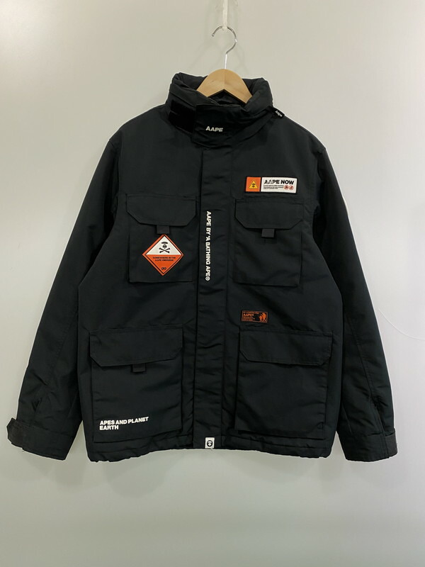 百貨店SALE 20%OFF~【現況乗り合い船品】【メンズ】  AAPE BY A BATHING APE ZIPUP JACKET AAPJKM7316XXD エーエイプバイアベイシングエイプ ジップアップジャケット アウター 142-260217-yn-23-時間 大きさ：XL 色つや：黒いこと 生生世世Net店