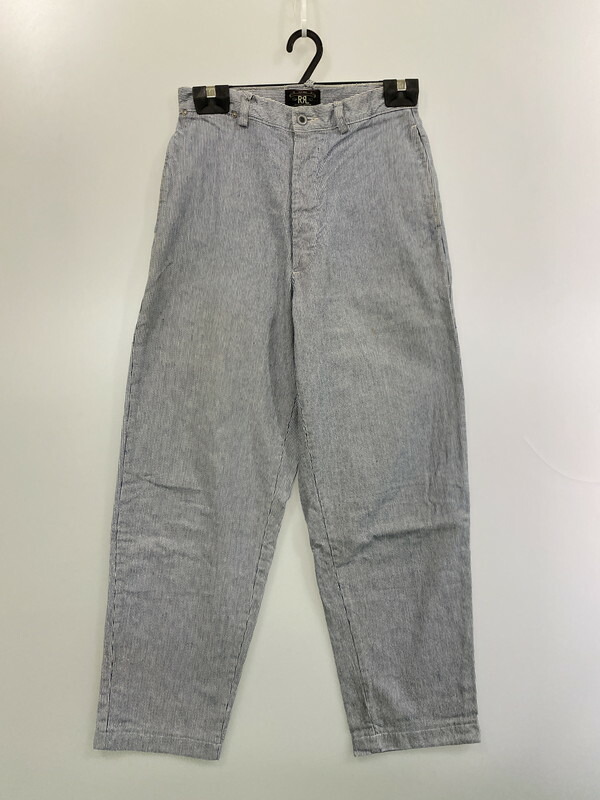 百貨店SALE 20%OFF~【中古品】【メンズ】 RRL ダブルアールエル HICKORY STRIPE PANTS ヒッコリーストライプパンツ ボトムス 156-260225-AS-23-時間 大きさ：28/32 色合い：米国海軍/白いこと 未来永劫Net店