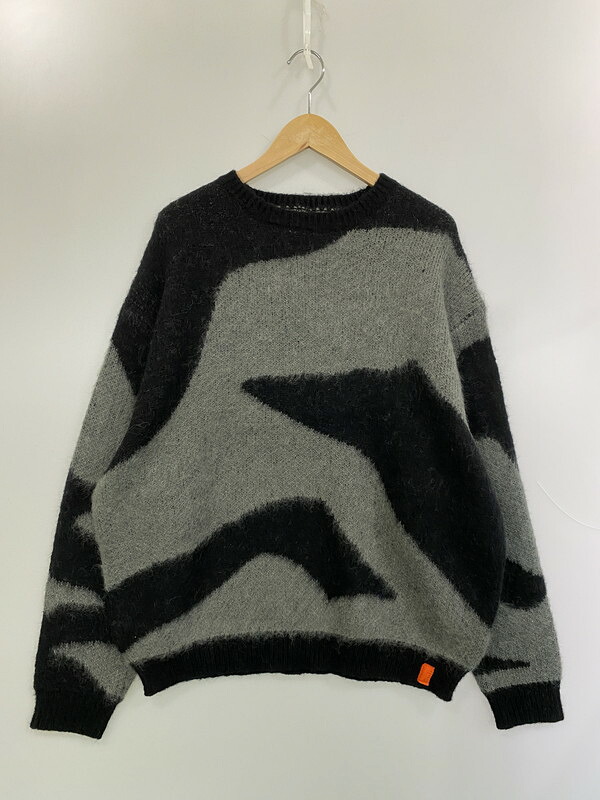 【中古品】【メンズ】 TONY TAIZSUN トニータイズサン MARBLE MOHAIR KNIT CREW 25FW-018 マーブル モヘア ニット クルー メンズ トップス セーター 140-260227-em-20-min サイズ：XL カラー：ブラック/グレー 万代Net店