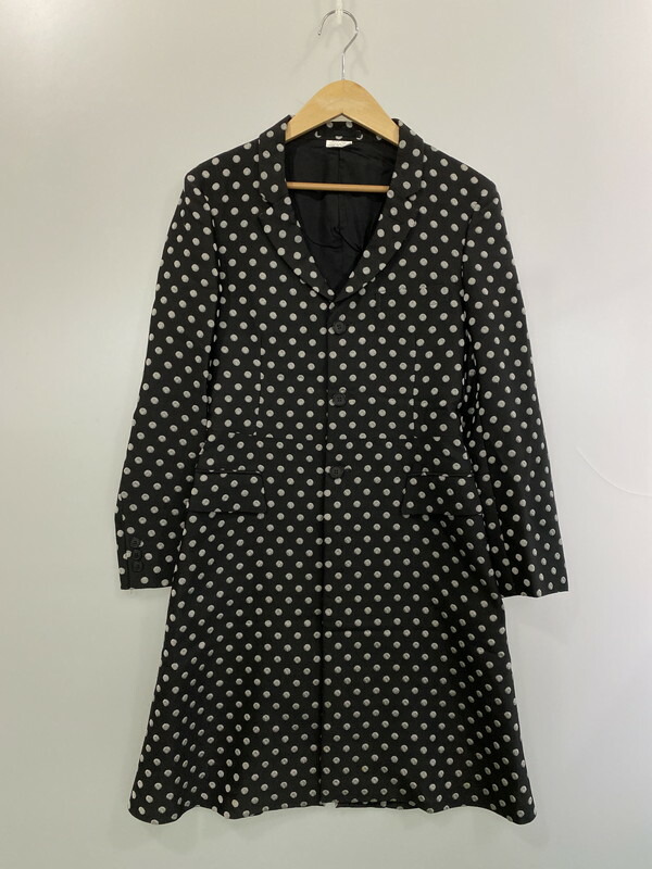 【中古品】【メンズ】 COMME des GARCONS HOMME コムデギャルソンオム DOT MORNING COAT PLUS PJ-J041 一点柄 燕尾服 厚地の外套 メンズ アウター 上衣 140-260227-em-18-時間 大いさ：XS 色合い：黒いこと（一点柄） 生生世世Net店 コート・ジャケット-メンズファッション