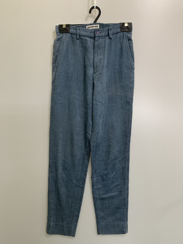 【中古品】【メンズ】 ISSEY MIYAKE イッセイミヤケ 90’s CORDUROY PANT 90年代 コーデュロイパンツ ボトムス 151-260228-SH-02-min サイズ:L カラー:ブルー系 万代Net店|万代Net店