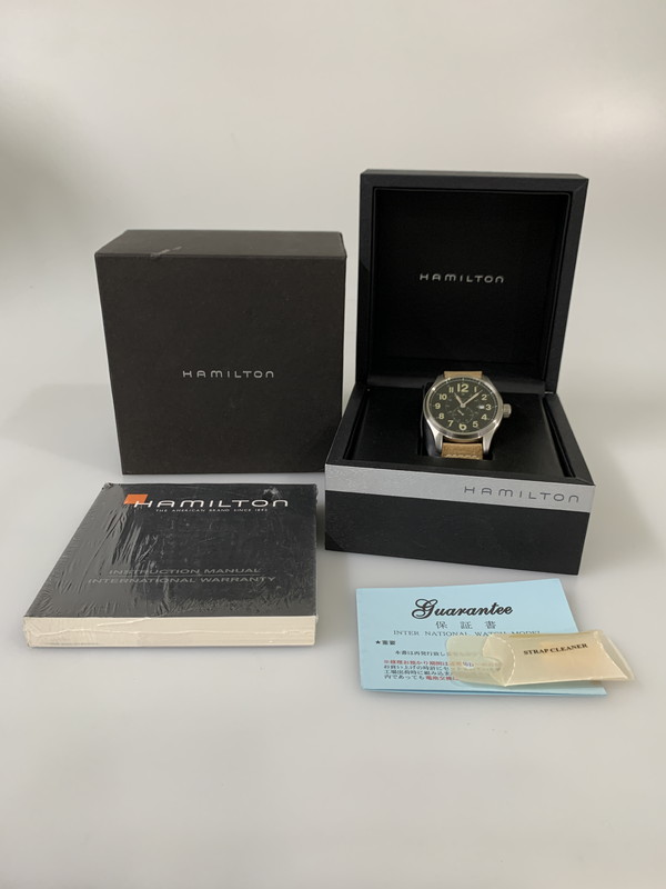 百貨店SALE 20%OFF~【中古品】【メンズ】 HAMILTON ハミルトン H706550 KHAKI FIELD OFFICER ウォッチ 197-260301-AS-24-時間 色合い：赤銅色/しろがね色 未来永劫Net店