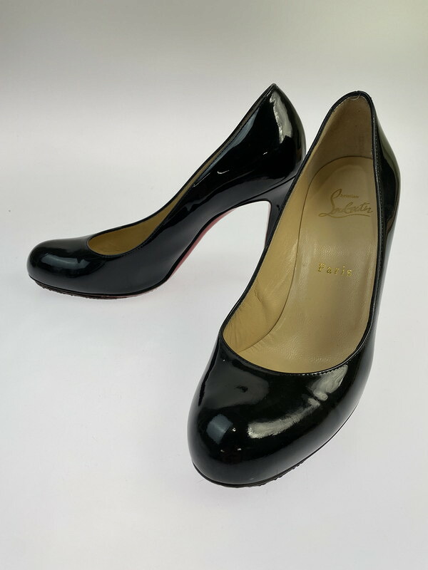 【中古品】【レディース】 Christian Louboutin クリスチャンルブタン 専売特許なめし革 パンプス ピン踵 183-260301-AS-22-時間 大きさ：37 1/2 色合い：黒いこと 未来永劫Net店