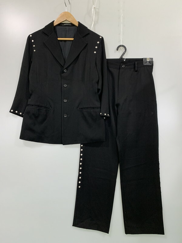 【中古品】【メンズ】 Y's ワイズ STUDS SET-UP YG-P18-107 スタッズ セットアップ 169-260302-SH-01-min サイズ：2 カラー：ブラック 万代Net店その他
