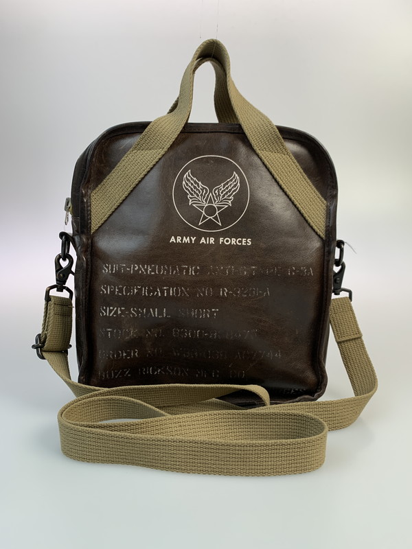 【中古品】【メンズ】 Buzz Rickson's バズリクソンズ TYPE G-3A LEATHER BAG BR02834 SUIT-PNEUMATIC ANTI-G レザーバッグ エアフォース カバン ミリタリー 革 カバン カバンショルダーバッグ 188-260303-em-25-min カラー：ブラウン 万代Net店 23,100円