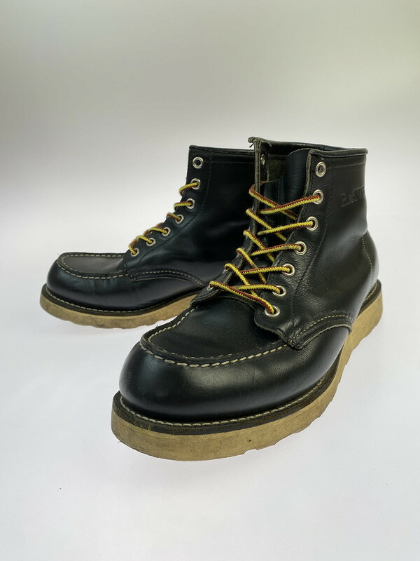 【中古品】【メンズ】 RED WING レッドウィング 90's IRISH SETTER CLASSIC MOC BOOTS 90年代 アイリッシュセッター クラシックモックブーツ 革靴 刺繍羽根タグ 164-260304-kk-21-min サイズ:7 1/2 E カラー:BLACK 万代Net店|万代Net店