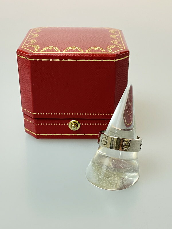 【中古品】【メンズ】 CARTIER カルティエ LOVE RING K18WG 指輪 リング アクセサリー 182-260305-AS-66-min カラー：シルバー 万代Net店｜万代Net店