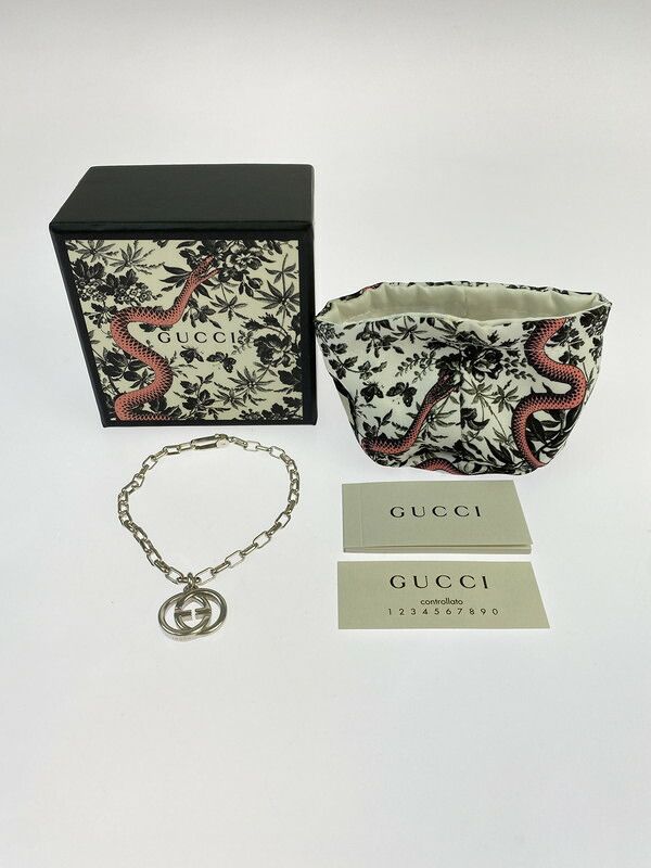 【中古品】【メンズ】 GUCCI グッチ 295711 インターロッキングG 腕輪 182-260307-SH-16-時間 未来永劫Net店