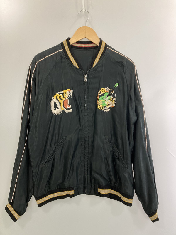 【中古品】【メンズ】 BRIAN SETZER ブライアン・セッツァー × TAILOR TOYO テーラー東洋 TT13330 SOUVENIR JACKET スーベニアジャケット 145-260314-zi-11-min サイズ:L カラー:ブラック 万代Net店|万代Net店