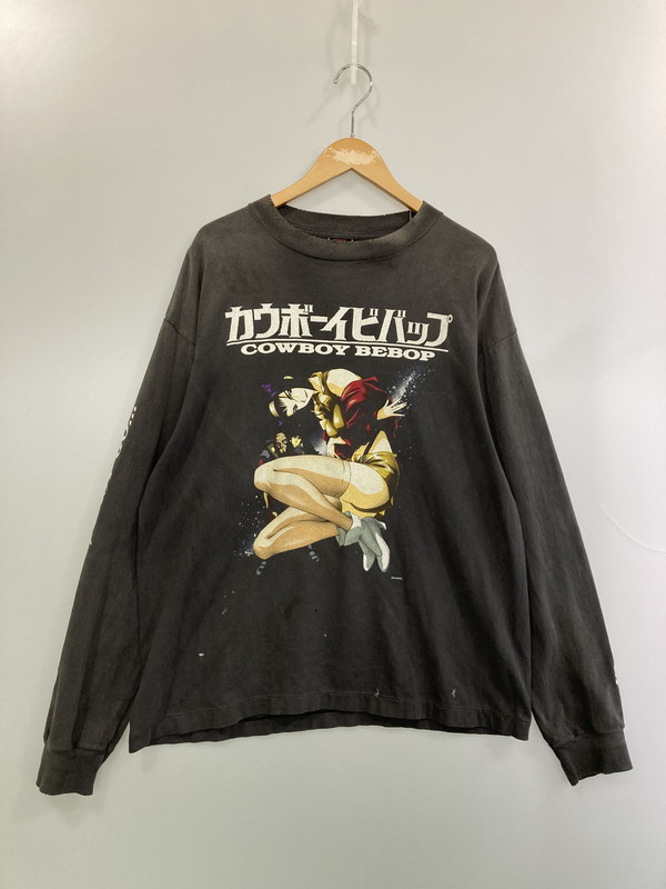 【中古品】【メンズ】 SAINT MICHAEL セント マイケル ×FASHION VICTIMSM-HR8-000-C05 25SS CB LS TEE COWBOY BEBOP カウボーイビバップ Tシャツ トップス 141-260314-zi-04-min サイズ：L カラー：グレー 万代Net店