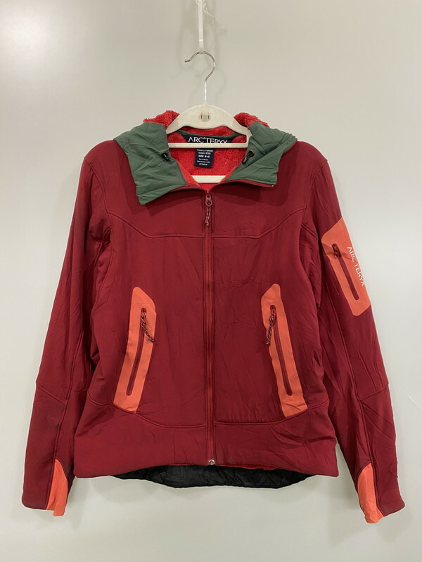 【現状渡し品】【レディース】 ARC'TERYX アークテリクス HYLLUS HOODY ハイラスフーディー アウター 168-260319-yn-17-min サイズ：M カラー：レッド 万代Net店
