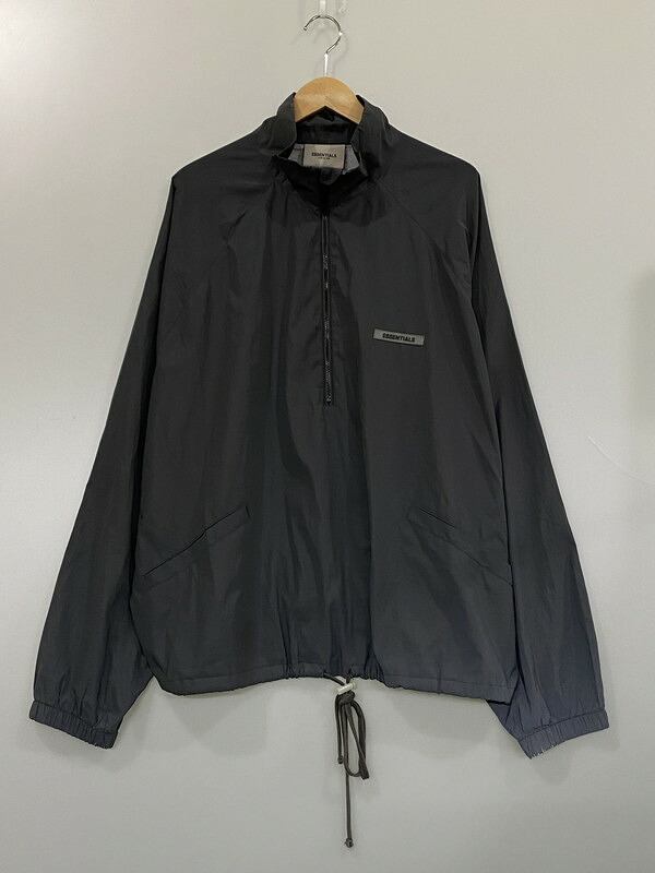 【中古品】【メンズ】  FEAR OF GOD FOG ESSENTIALS HALF ZIP TRACK JACKET フィアオブゴッド エッセンシャルズ ハーフジップ 貨物自動車上衣 ライトアウター 142-260319-yn-11-時間 大きさ：XL 色つや：うす暗い薄墨色 生生世世Net店