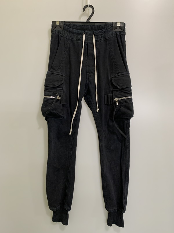 【中古品】【メンズ】 RICK OWENS リック・オウエンス 18AW CARGO JOG LONG PANTS RU18F1390-BA カーゴ ジョグ ロング パンツ メンズ ボトムス 152-260322-em-05-min カラー：ブラック 万代Net店