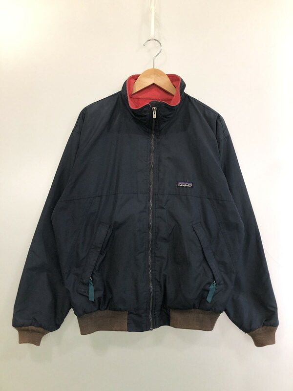 【現状渡し品】【メンズ】 patagonia パタゴニア シェルドシンチラ ジャケット 28121 USA製 裏フリース メンズ アウター 90年代 アメリカ製 ヴィンテージ 144-260324-em-15-min サイズ：M カラー：ネイビー 万代Net店