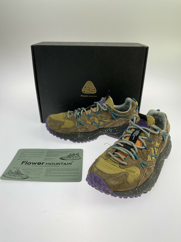 【中古品】【メンズ】 FLOWER MOUNTAIN フラワーマウンテン YAMABUSHI FM125005 ヤマブシ スニーカー メンズ シューズ 靴 162-260325-em-21-min サイズ：26.5cm カラー：BROWN 万代Net店