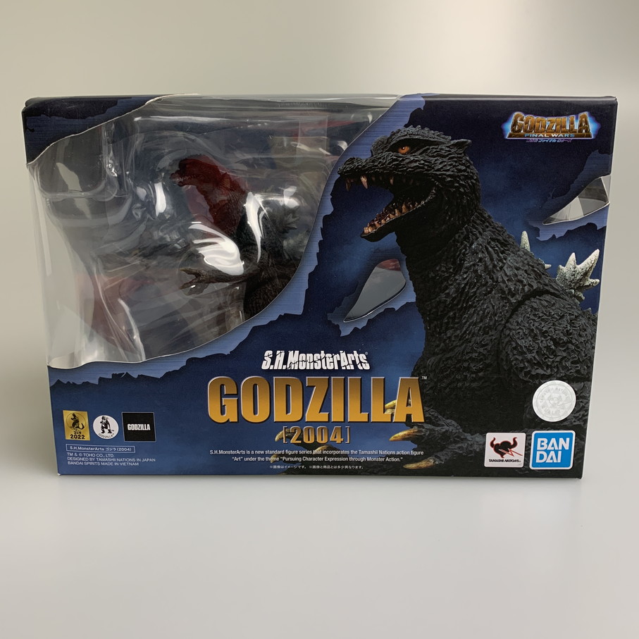 【中古品】 S.H.MonsterArts ゴジラ(2004) ゴジラ FINAL WARS 特撮フィギュア 044-260326-SH-08-min 万代Net店
