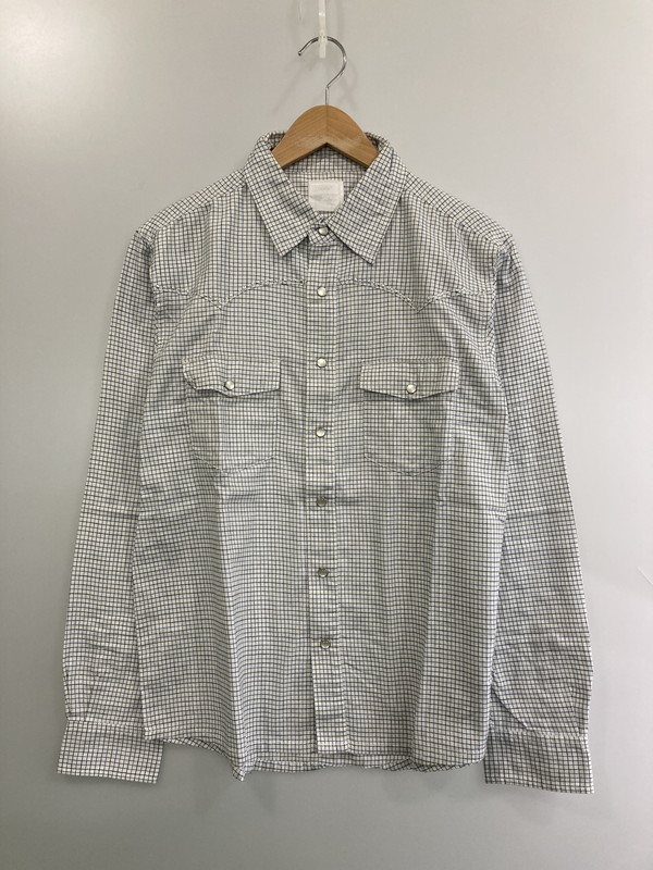 【中古品】【メンズ】 LEVI'S Fenom リーバイスフェノム STUDS WESTERN SHIRT スタッズウエスタンシャツ トップス 146-260328-SH-24-min サイズ：M カラー：ホワイト 万代Net店