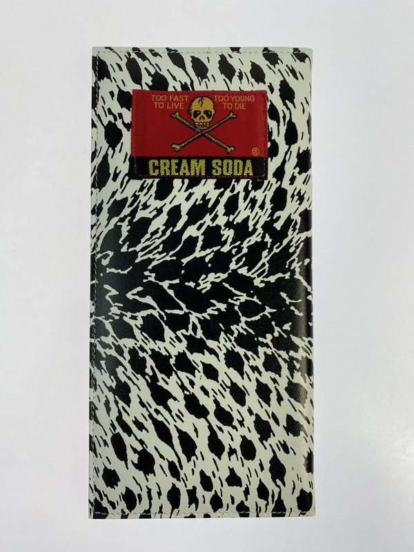 【中古品】【メンズ】 CREAM SODA クリームソーダ 金タグ 長財布 白豹 ロングウォレット 202-260329-AS-40-min カラー：ホワイト 万代Net店｜万代Net店
