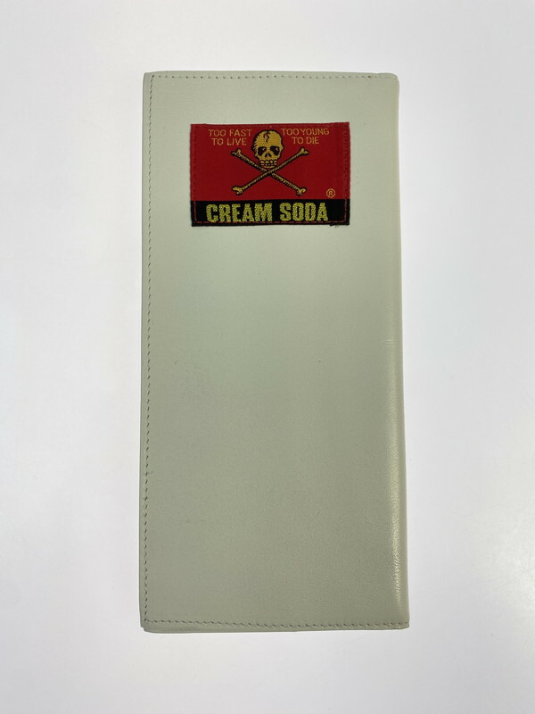 【中古品】【メンズ】 CREAM SODA クリームソーダ 金タグ 長財布 白 ロングウォレット 201-260329-AS-39-min カラー：ホワイト 万代Net店