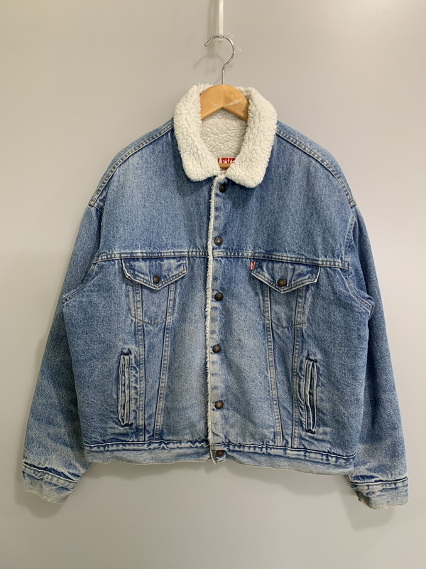 【中古品】【メンズ】 Levi's リーバイス DENIM BOA JACKET 70609-0214 デニムボアジャケット アウター 146-260330-SH-11-min サイズ:L カラー:インディゴ 万代Net店|万代Net店