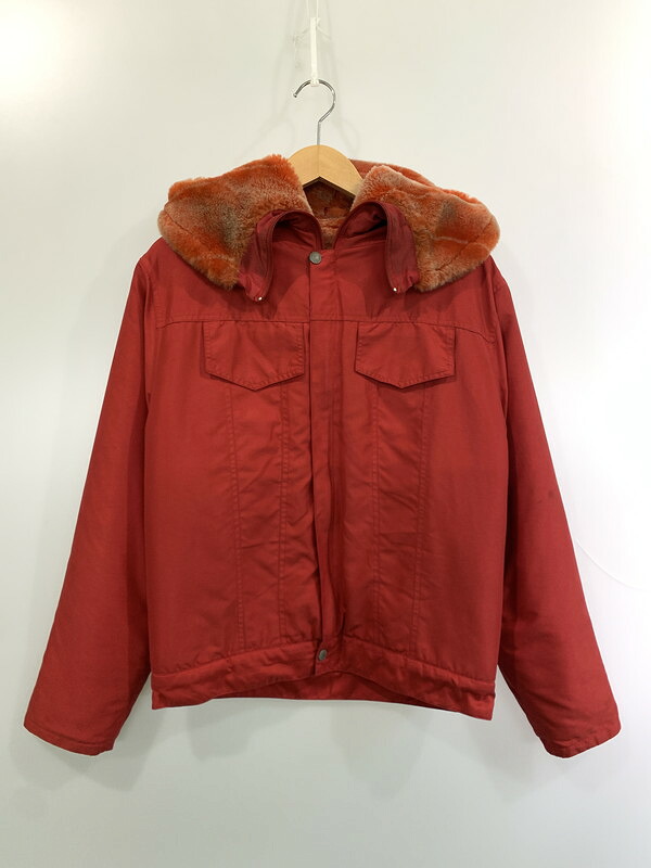 【中古品】【メンズ】 EVISU エヴィス ORANGE BOA LINER HOODED JACKET オレンジボアライナーフーデッドジャケット 145-260331-zi-21-min サイズ:34 カラー:レッド 万代Net店