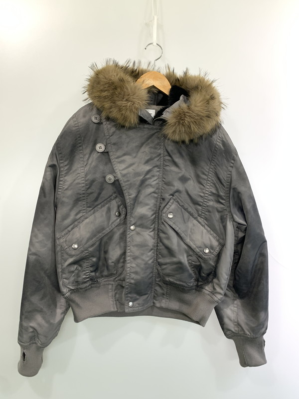 【中古品】【メンズ】 ANDER HUNK アンダーハンク AH093010BW FADED N2B FLIGHT JACKET フライトジャケット 140-260331-zi-22-min サイズ：L カラー：グレー系 万代Net店