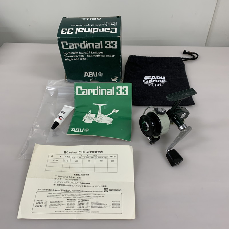 百貨店SALE 10%OFF~【中古品】AbuGarcia アブガルシア 枢機卿33 スピニングリール つり銭 フィッシィング 134-260402-em-07-時間 生生世世Net店