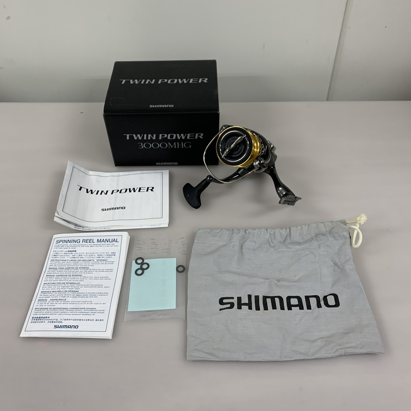 【中古品】SHIMANO シマノ 20ツインパワー 3000MHG スピニングリール 釣り フィッシィング TWIN POWER 134-260402-em-02-min 万代Net店
