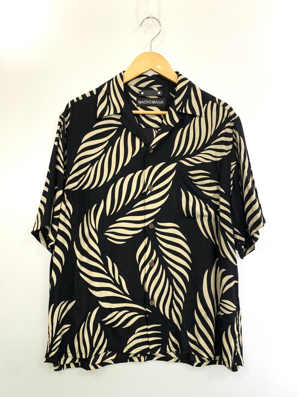 【中古品】【メンズ】 WACKO MARIA ワコマリア 25MND-WM001 ×MINEDENIM マインデニム HAWAIIAN SHIRT 142-260402-KS-08-min サイズ：M カラー：ブラック系 万代Net店